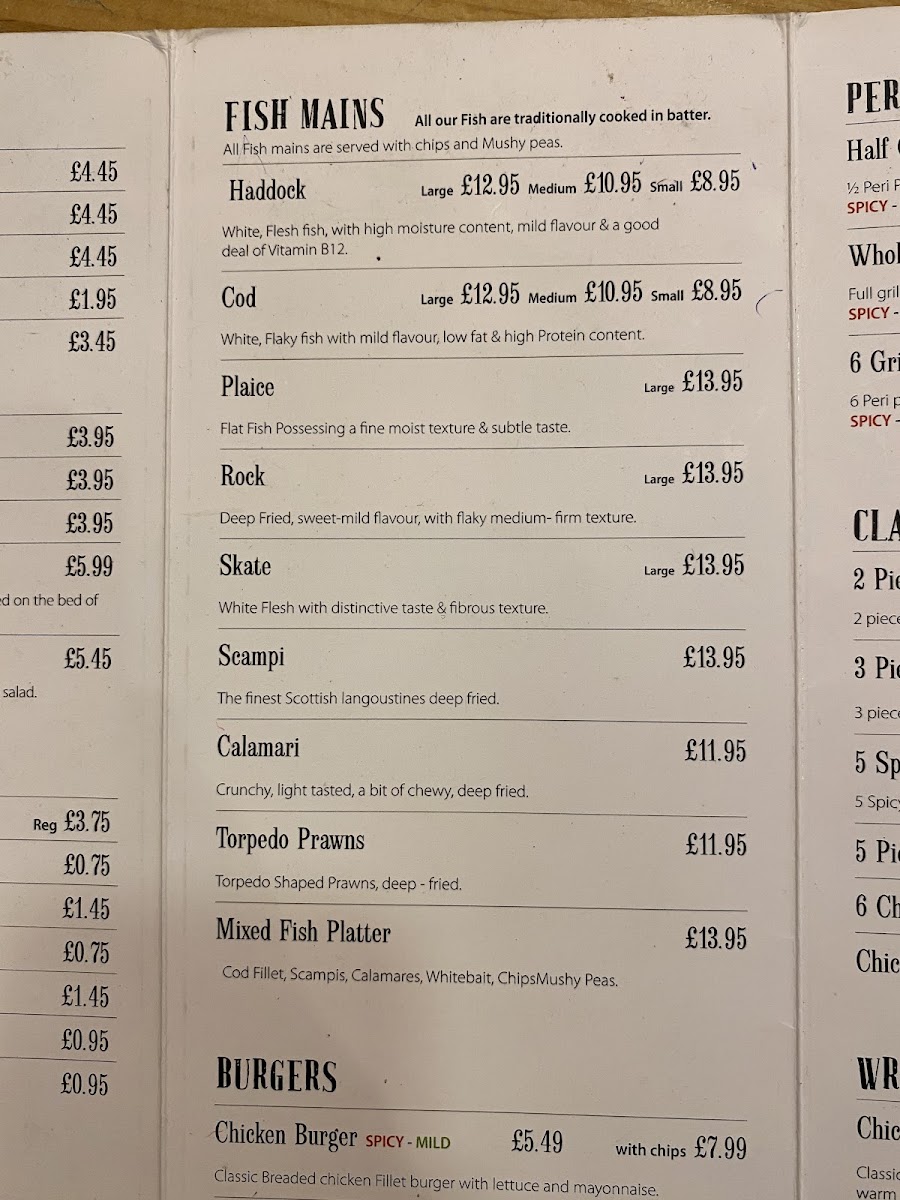 Sussex Fish Bar Menu - Image 6